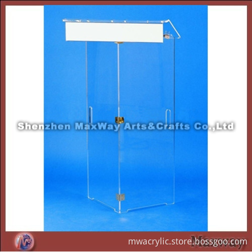 Clear Folding Acrylic Lectern